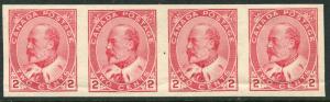 CANADA #90a VF Never Hinged Imperf Strip of 4 Gum Bend - King Edward VII - S7981 