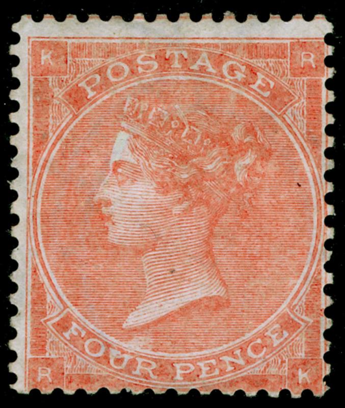 SG80, 4d pale red plate 3, M MINT. Cat £1900. RK