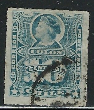 Chile 23 Used 1877 issue (fe7093)