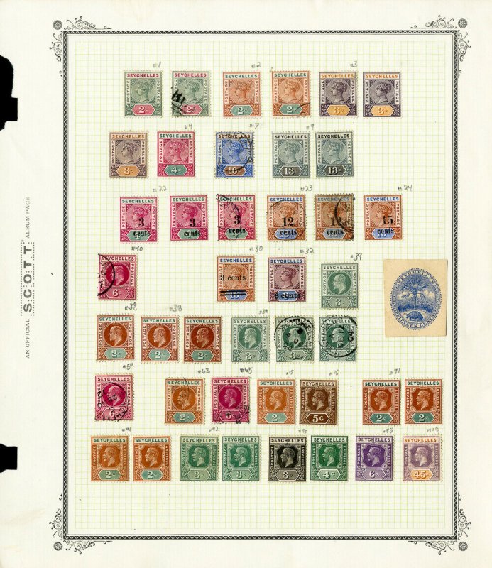 Seychelles Mint And Used Stamp Collection Over 60 stamps.