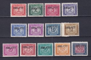 1949-54 - ITALY - TRIESTE Zone A - Sc#J16-J29 - MNH**