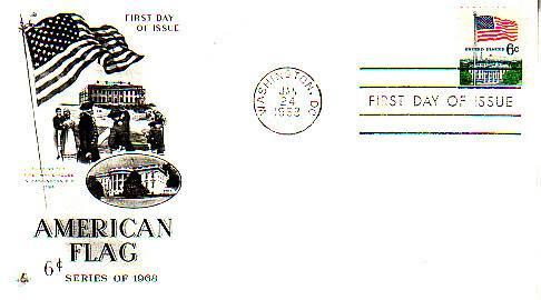 United States, First Day Cover, Flags