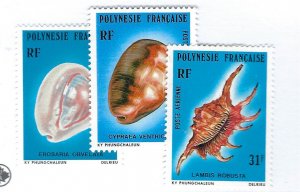 French Polynesia SCV C156-C158 MNH VF...Nice Bargain!