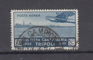 J43966 JL Stamps 1934 libya used #c14 seaplane