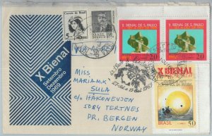 81766 - BRAZIL - POSTAL HISTORY -  COVER to NORWAY  1969 -  ART 