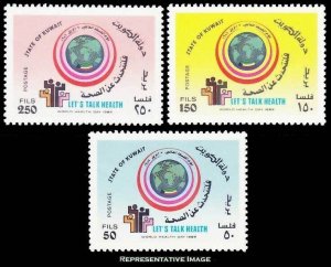 Kuwait Scott 1096-1098 Mint never hinged.