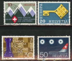 Switzerland Scott 487-490 used 1968