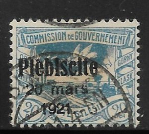 Upper Silesia - Plebiscite - Scott #34 - 20pf Blue  F - Used-