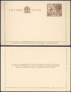 LCP10 KGV 1924 Wembley 1 1/2dLetter Card Superb Mint