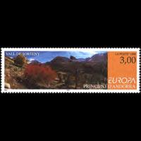 ANDORRA FR. 1999 - Scott# 506 Europa-Valley Set of 1 NH