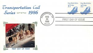 2135 17c DOG SLED - Turner cachet