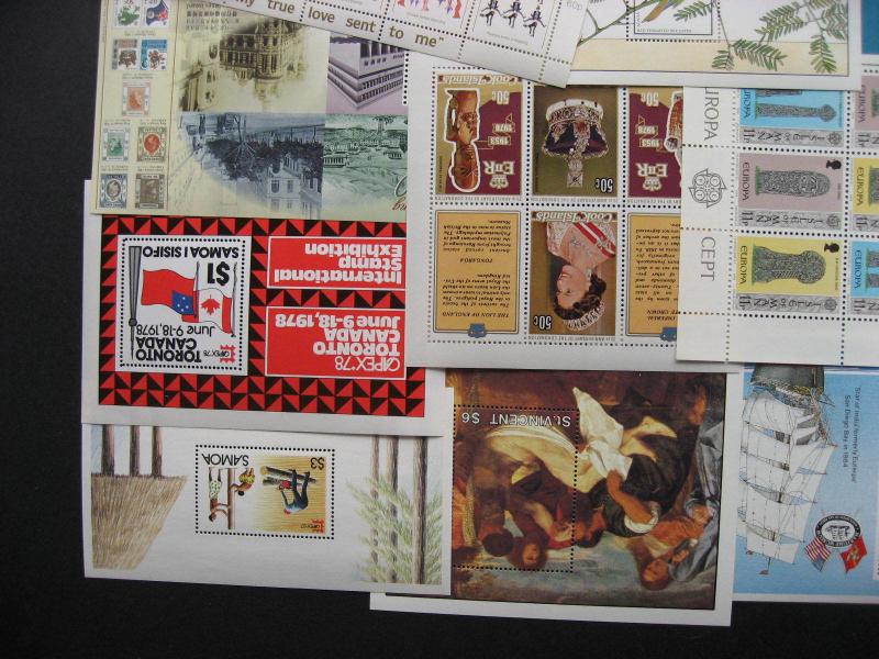 British Commonwealth 18 different MNH souvenir sheets check them out!