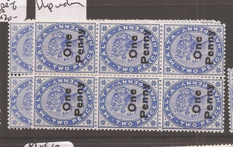 Malta SG 36-7 blocks of 6 MNH (1dbn)