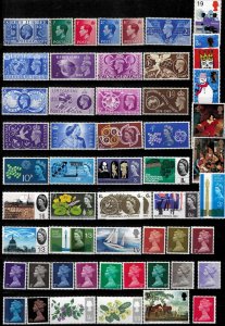 Great Britain year 1948-1975 ☀ excellent MNH stamps collection 4 scans