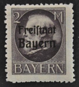DYNAMITE Stamps: Bavaria Scott #207 – MINT hr