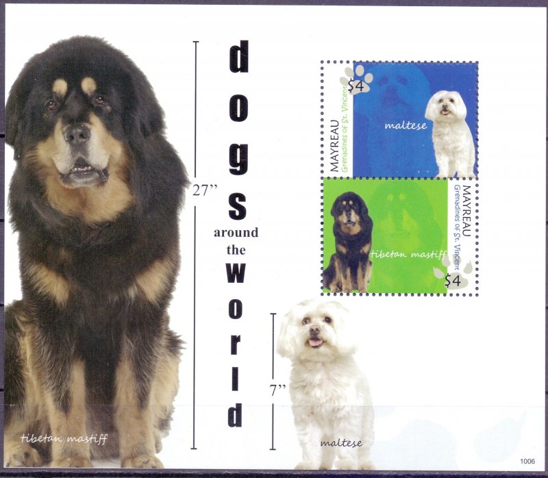 Saint Vincent and the Grenadines. 2010. Dogs. MNH.