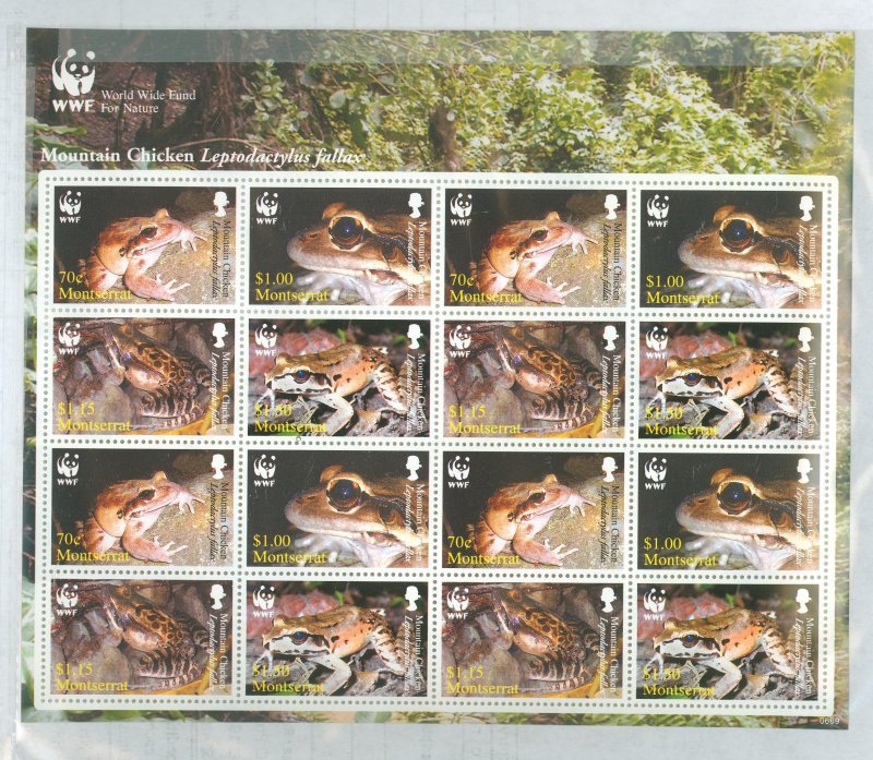 Montserrat #1159  Multiple (Chicken) (Wildlife) (Wwf)