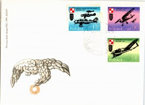 Poland, Worldwide First Day Cover, Aviation, Military Related