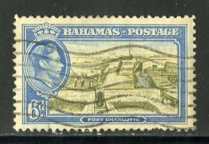 BAHAMAS 107 USED SCV $1.25 BIN $.60 FORT CHARLOTTE