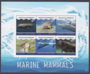 2016 Antigua and Barbuda 5367-5372KL Marine fauna - Whales 17,00 €