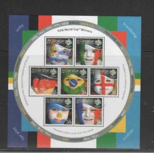 GIBRALTAR #1039 2006 CHILDREN WITH FACES MINT VF NH O.G SHEET 7