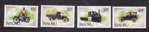 Nauru-Sc#317-20-Unused NH set-Transportation-Cars-Motorcycles-1986-