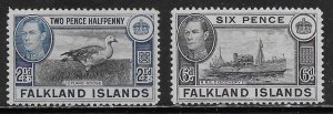 Falkland Islands Scott #'s 101 - 102 MH