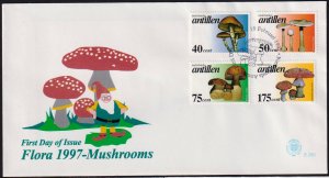 Netherlands Antilles 1997 Mushrooms Mi.888 /91 FDC