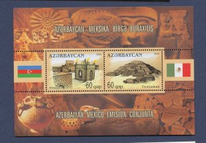 AZERBAIJAN - Scott 934 - MNH S/S - oil industry, eternal flame, flag - 2010