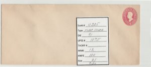 Scott# U325 Die91   UPSS#1075 US envelope.