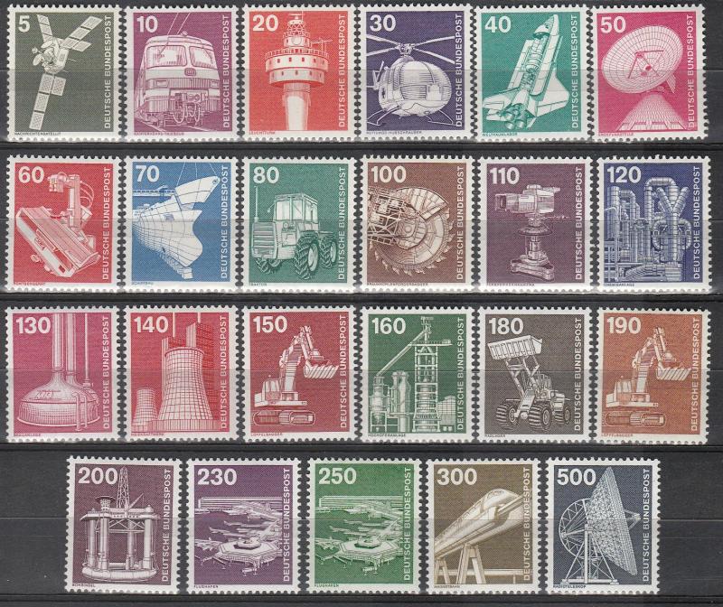 Germany #1170-92 MNH CV $35.25 (A16544)