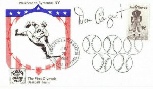 Autographed Don August Olympic Baseball LA 1984 #2089 Jim Thorpe Auburn