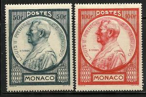 Monaco # 196-7, Mint Never Hinge