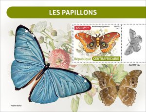 C A R - 2022 - Butterflies - Perf Souv Sheet - Mint Never Hinged