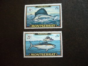 Stamps - Montserrat - Scott# 221-222 - Mint Never Hinged Part Set of 2 Stamps