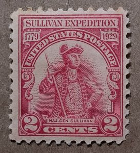 United States #657 2c Sullivan Expedition-150th Anniversary MH (1929)