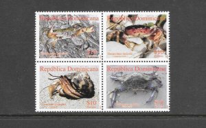 CRABS - DOMINICAN REPUBLIC #1470  (BLOCK 1) MNH