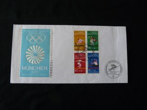 Munchen olympic games FDC Germany 1972