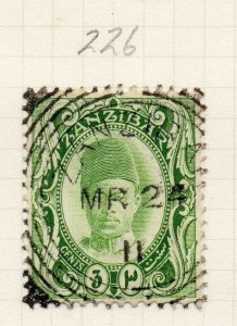 Zanzibar 1908 Sultan Early Issue Fine Used 3c. 276120