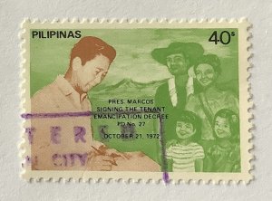 Philippines 1982 Scott 1605 used - 40s, Tenant Emancipation Decree, 10th anniv.