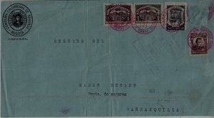 Colombia airmail cover Scadta front side 16.11.22 signed Spalink