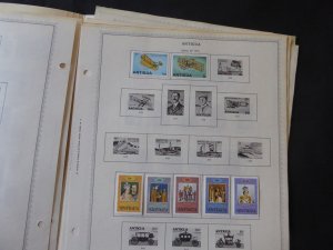 Antigua 1976-1984 Stamp Collection on Alb Pgs