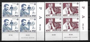 1983 Faroe Islands 95-6 Europa/Nobel Prize Laureates in Medicine PB4 MNH
