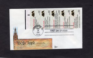 2359a Constitution, booklet pane FDC GillCraft