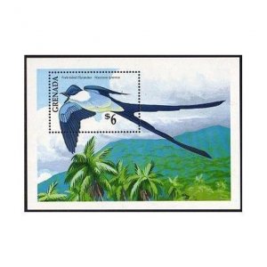 Grenada 1885,MNH. Michel 2176 Bl.258. Fork-tailed flycatcher,1990.