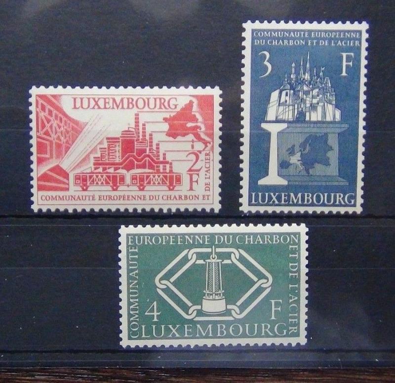 Luxembourg 1956 European Coal and Steel Community set MNH 