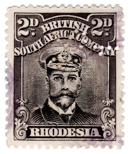 (I.B) Rhodesia/BSAC Revenue : Duty Stamp 2d