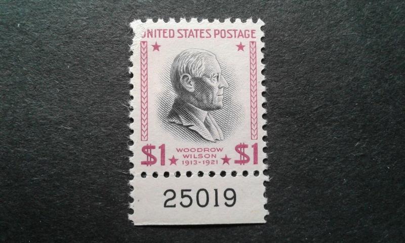  US #832a MNH scraped UL corner ~1811.1874