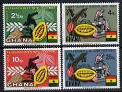 GHANA - 1968 - Cocoa Research - Perf 4v Set - Mint Never Hinged