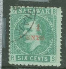 Sarawak #34v  Single